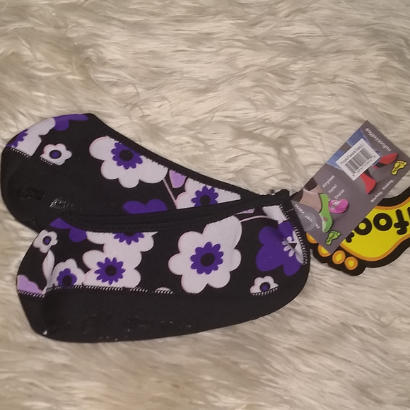 NuFoot Purple Floral Ballet Flat - Women Large - Picture 3 of 3
